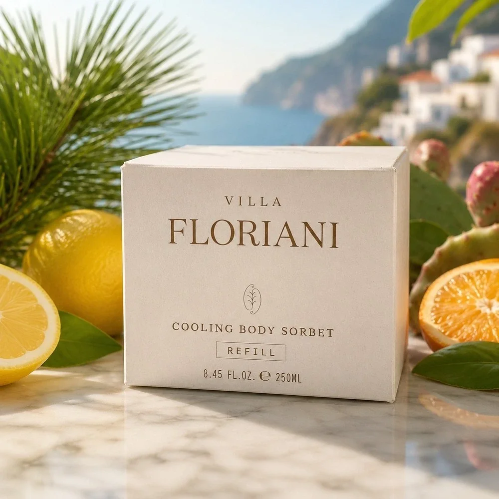 Villa Floriani Cooling Body Sorbet Refill 8.45 oz.  New in Box  Sealed